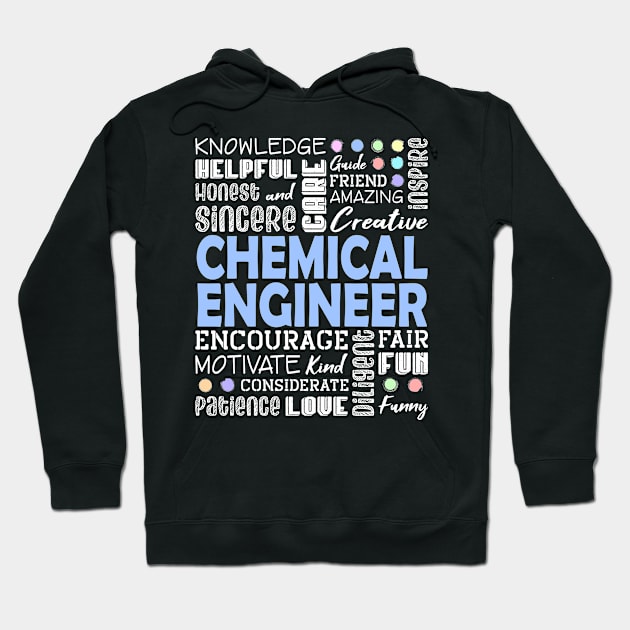 Chemical Engineer Love Words Hoodie by White Martian